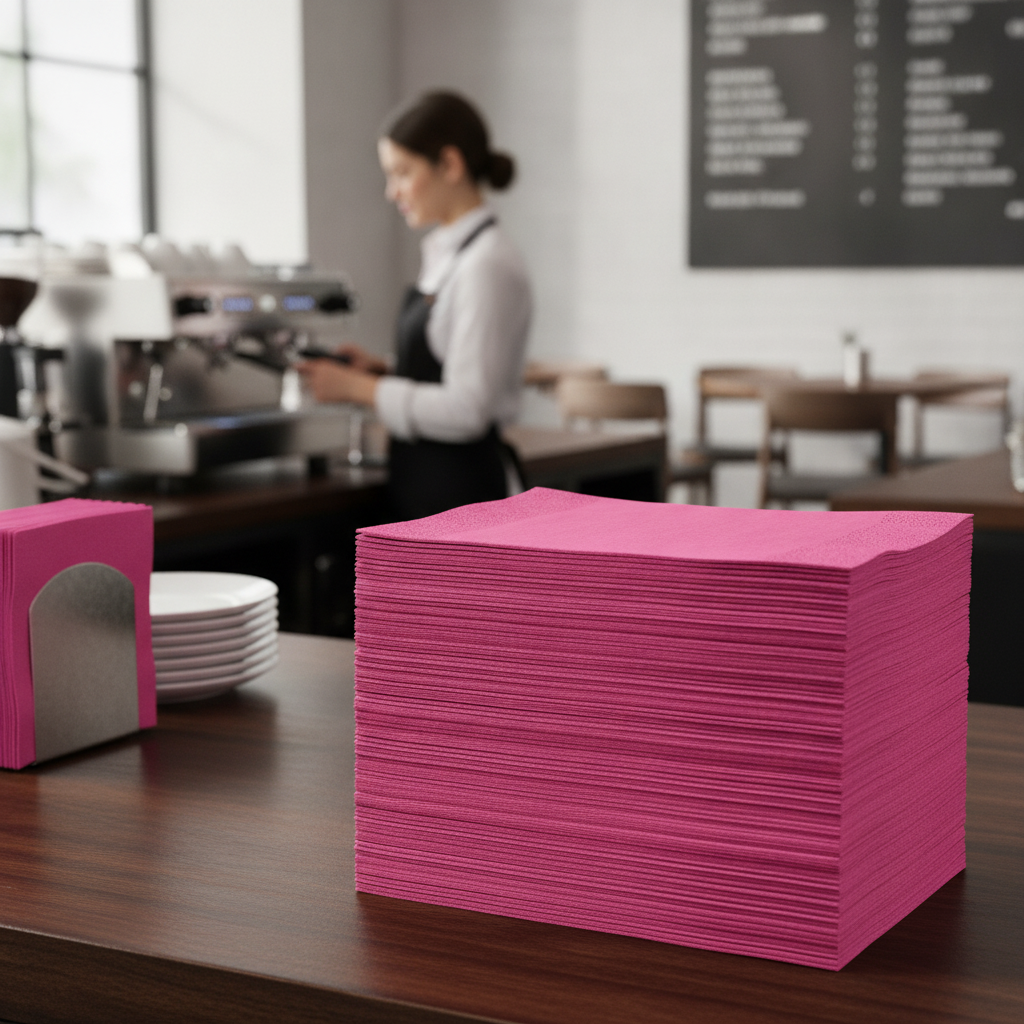 Recyclable Paper Dinner Napkins 40x40cm for Bars & Cafés (Pack of 2000)