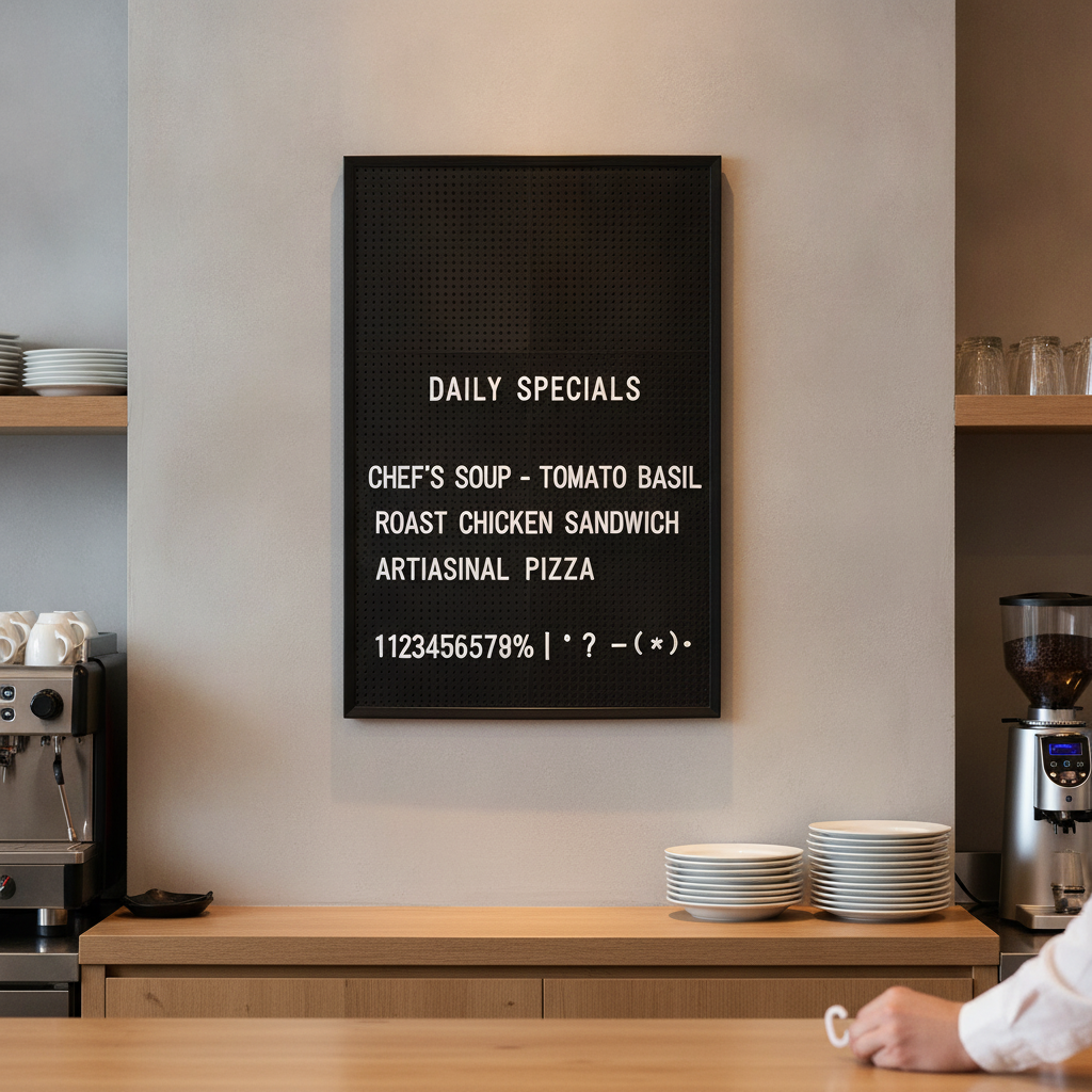 Plastic Peg Board 305 x 457mm for Displaying Messages
