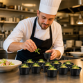 Ramekins 63mm Black Melamine for Schools & Cafés (Pack of 12)