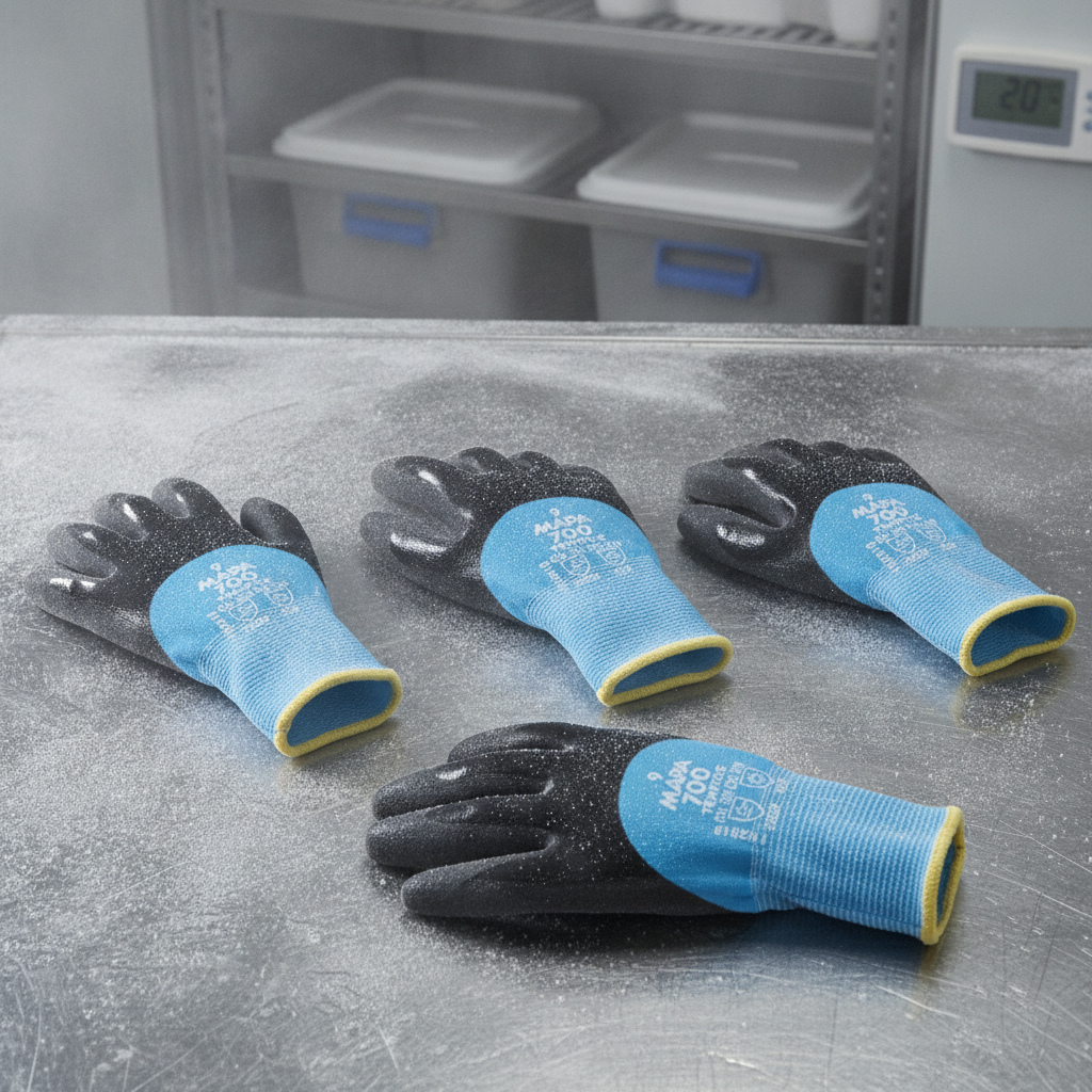 Synthetic Rubber Cold Resistant Gloves for Low Temperatures (Size M, L, XL)