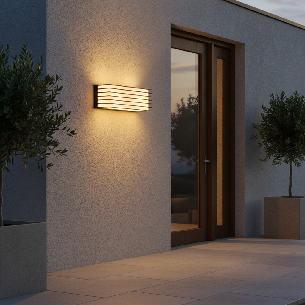 Metal Outdoor Wall Light 15W for Entrances & Terraces