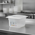 Polypropylene Food Storage Container 1/6 GN 100mm for Professional Kitchens