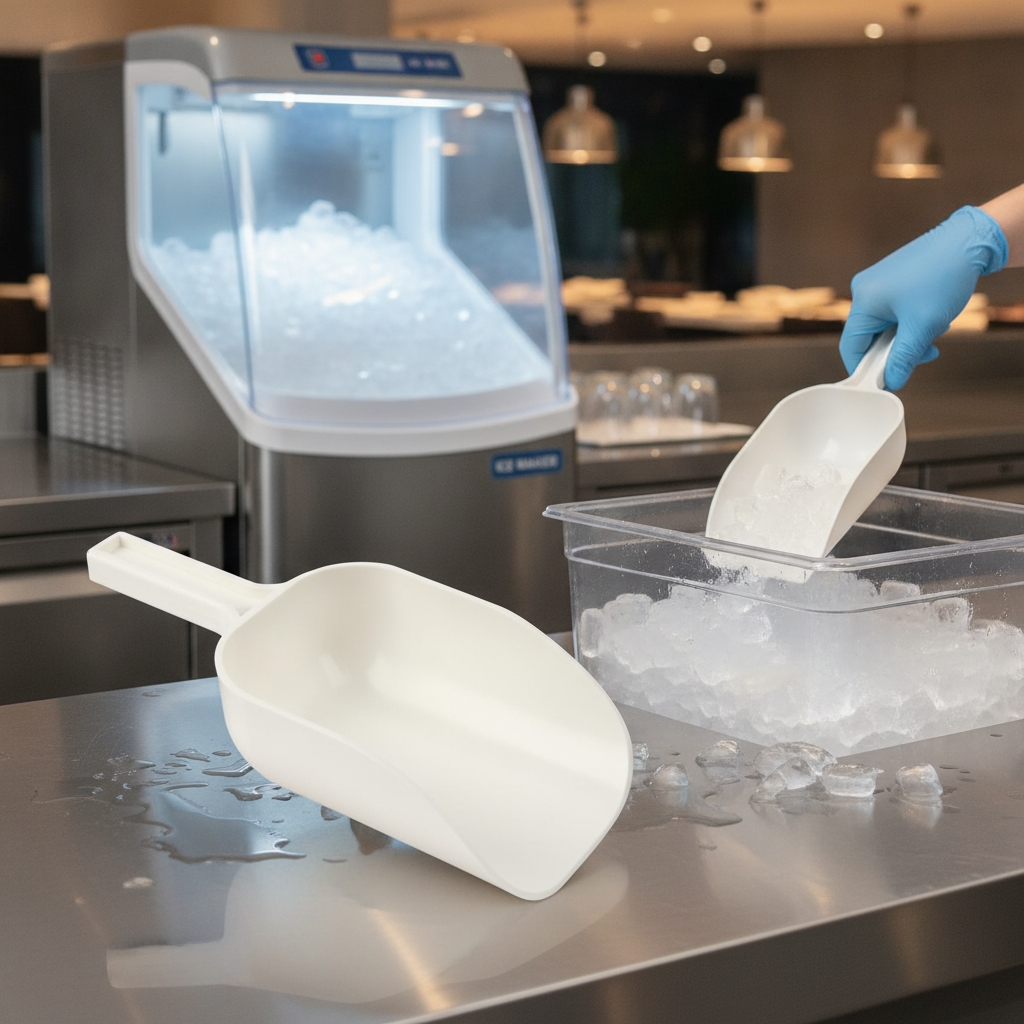 Plastic Ice Scoop 150x64mm for Ice Makers
