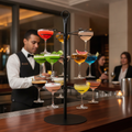 Metal Cocktail Tree for Serving 12 Glasses at Events