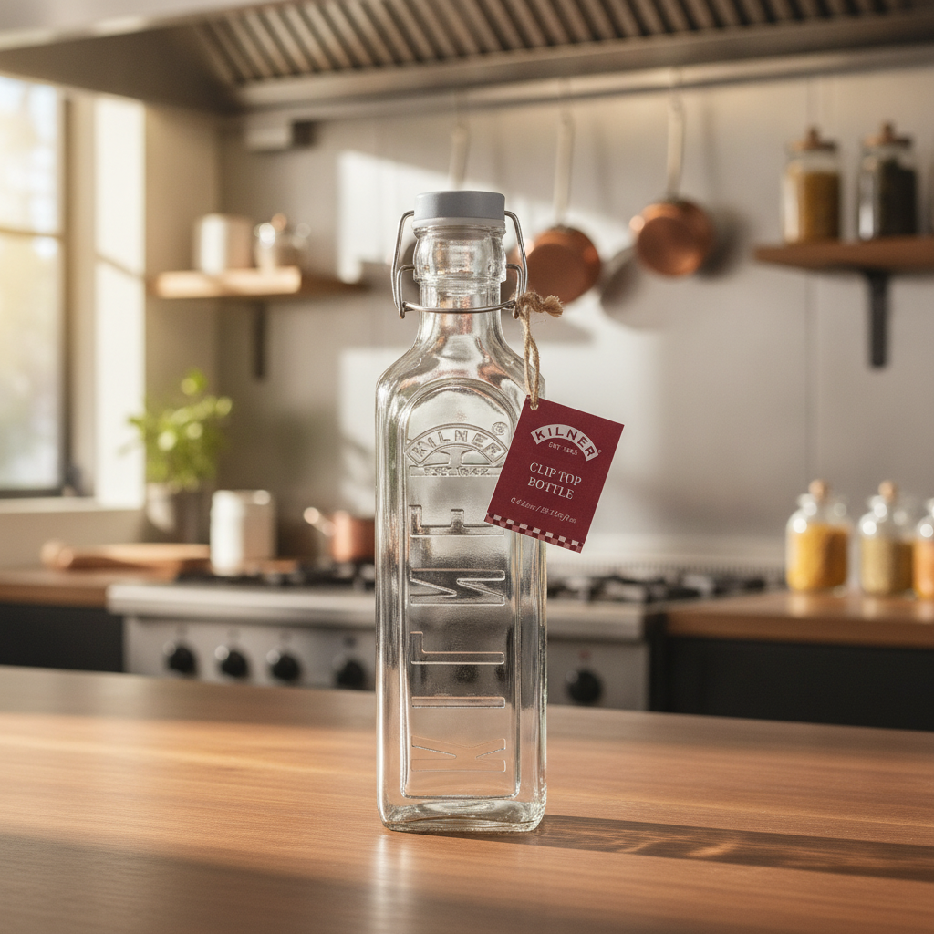 Glass Clip Top Bottle 600ml for Preserving & Infusing