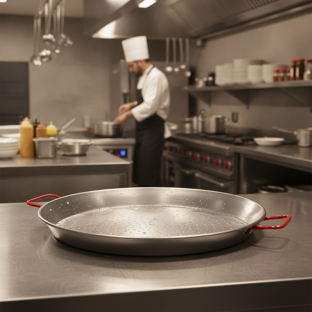 Carbon Steel Paella Pan 50cm for Outdoor Cooking