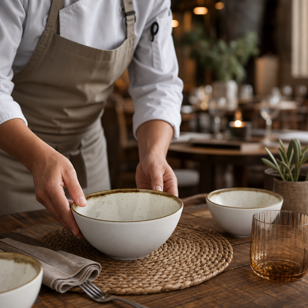 Art Bowl 150mm Melamine for Rustic Table Settings