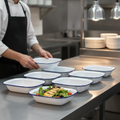 Enamel Rectangular Dishes 280x190mm for Serving Food (Pack of 6)