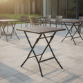 Powder Coated Steel Folding Square Table 620mm for Events