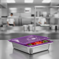 Polypropylene Seal Lid for 1/2 GN Containers in Purple for Food Safety