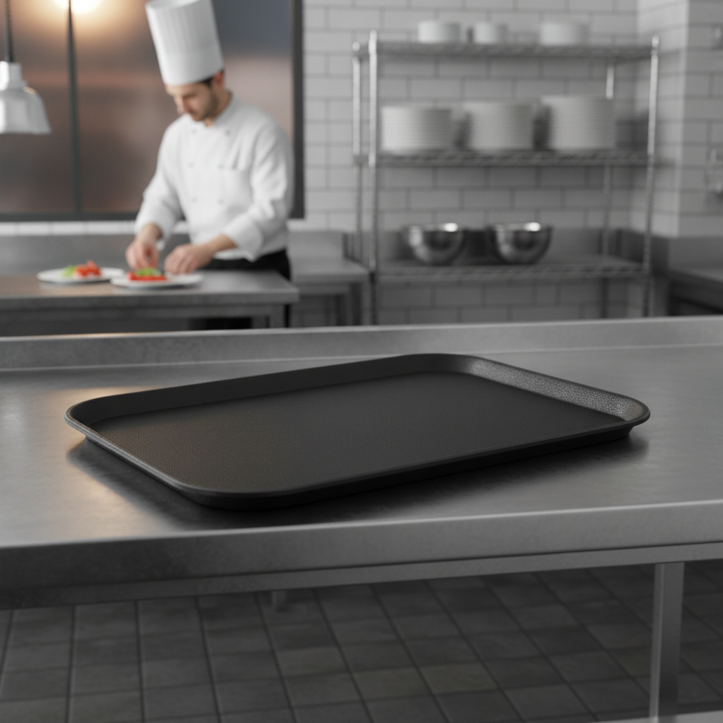 Plastic Non-Slip Tray 462x360mm for Food Service