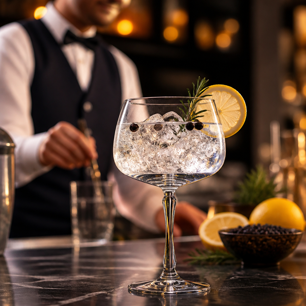Glass Gin Glasses 590ml for Elegant Cocktails (Pack of 6)