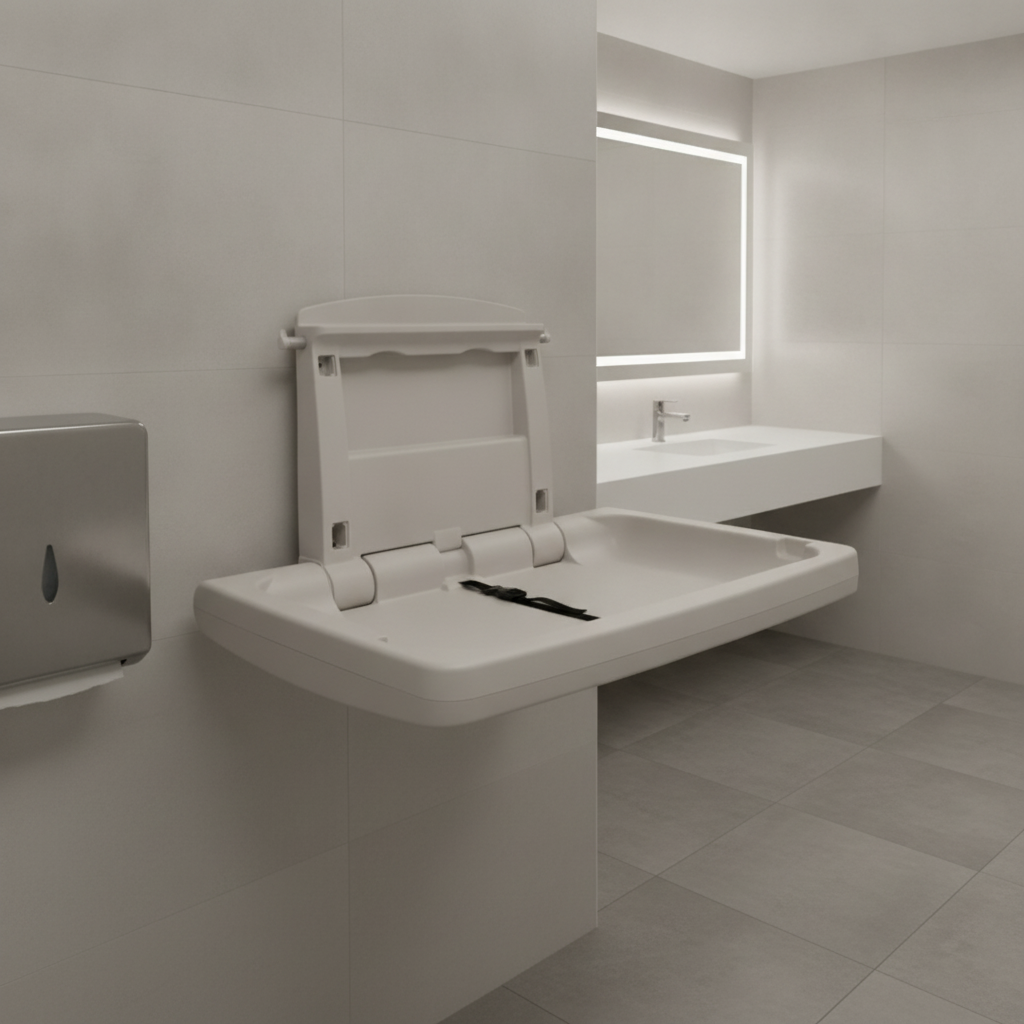 Polypropylene Baby Changing Unit for Washrooms