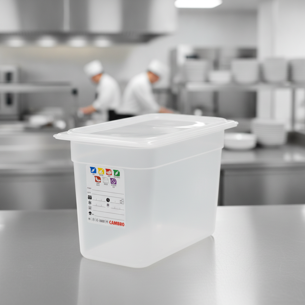 Polypropylene Food Storage Container 1/3 GN 200mm for Professional Kitchens
