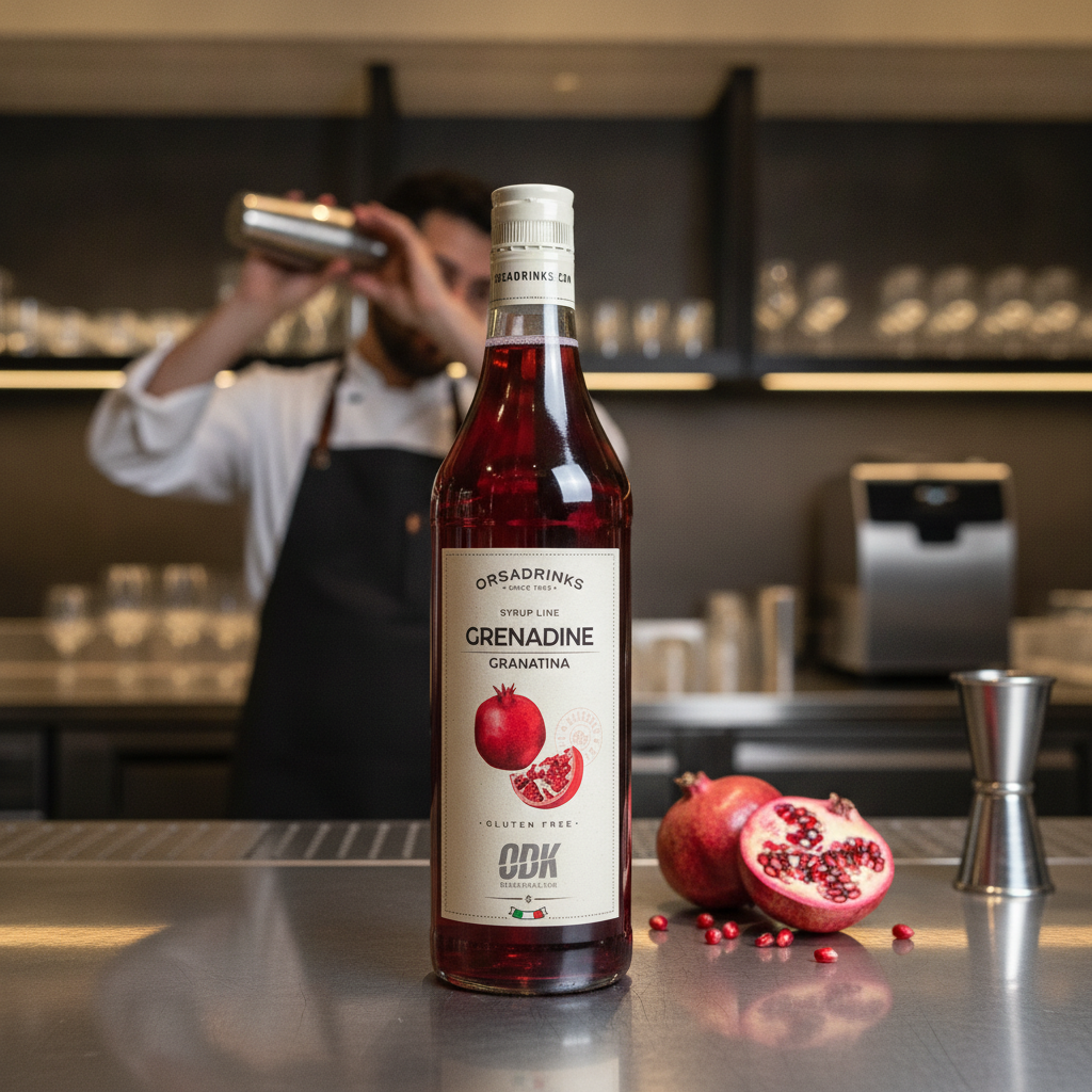 Grenadine Syrup 750ml in PET Bottle for Cocktails & Beverages