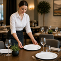 Slimline Plates 202mm White Porcelain for Casual Dining (Pack of 24)