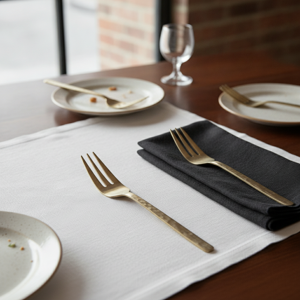 Stainless Steel Vintage Gold 3-Prong Table Forks for Dining (Pack of 12)