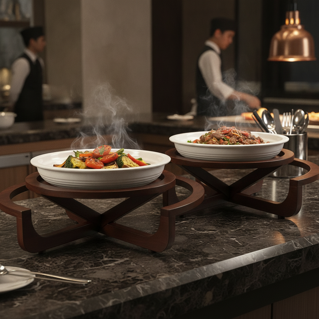 Wooden Large Trivets 410mm for Buffet Display (Pack of 2)
