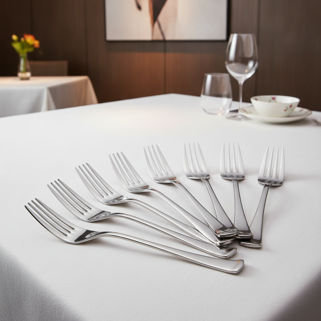 18/10 Stainless Steel Dessert Fork for Elegant Dining (Pack of 12)
