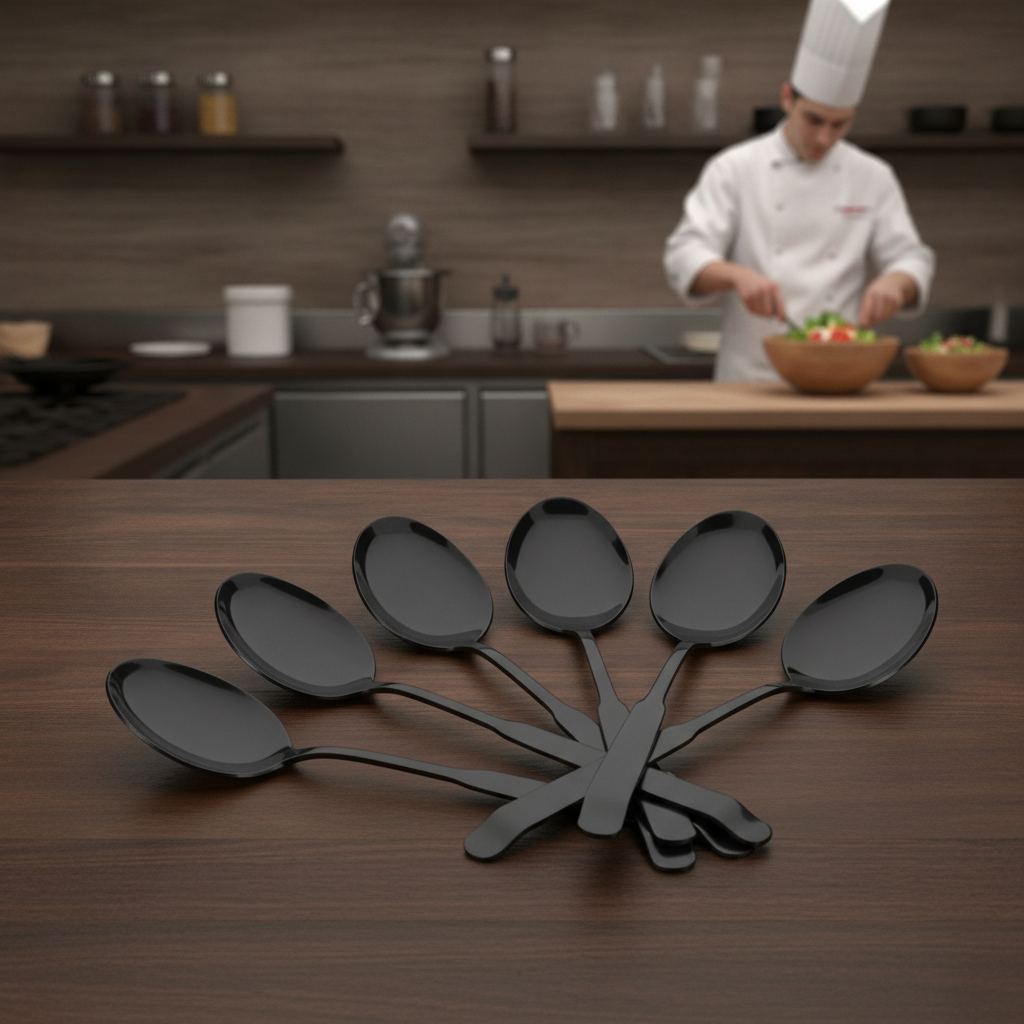 18/10 Stainless Steel Small Salad Spoon for Catering & Hospitality (Pack of 6)