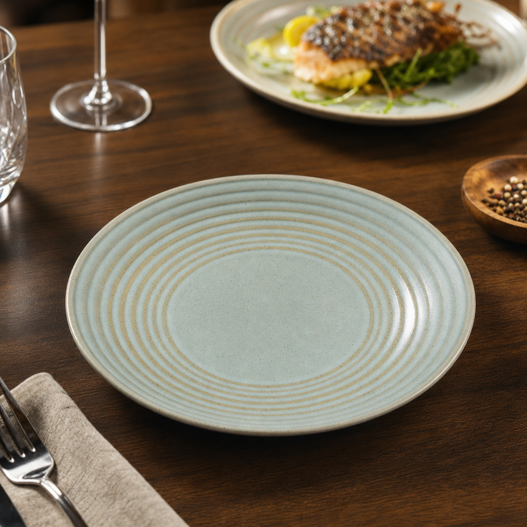 Coupe Plates 165mm Vitrified Stoneware for Dining Experiences (Pack of 12)
