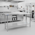 Stainless Steel Wall Table 650mm for Commercial Kitchens