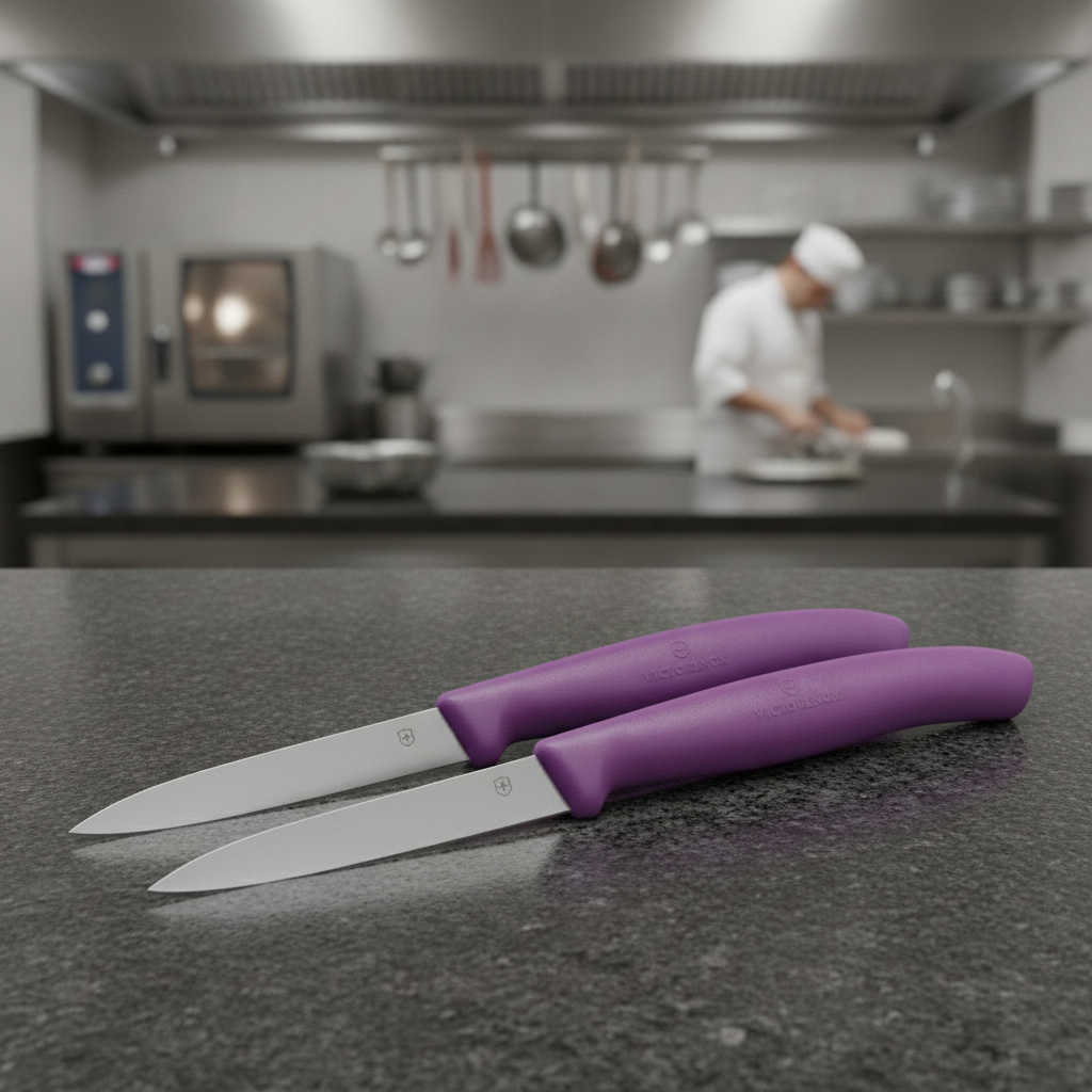 Stainless Steel Paring Knife 8cm for Professional Kitchens (Pack of 2)