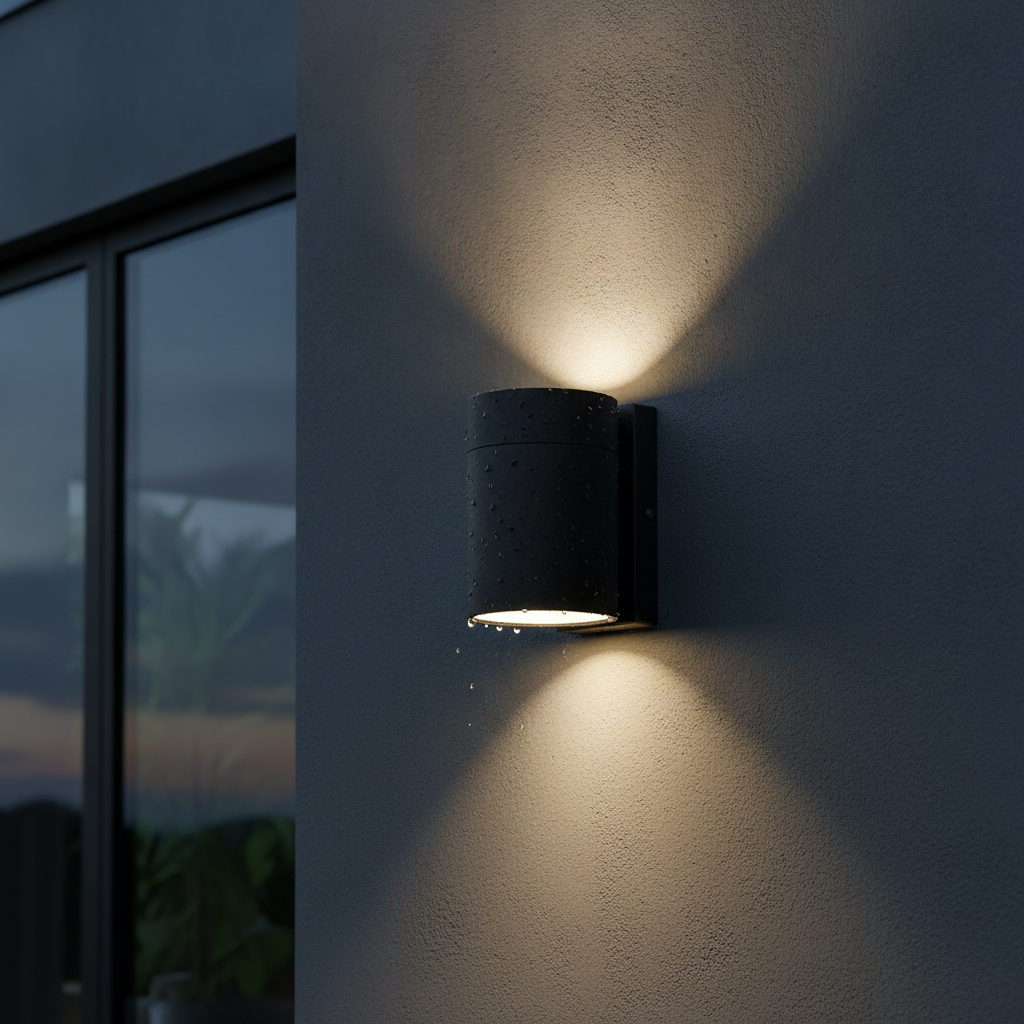 Metal Black Outdoor Wall Light for Modern Exteriors