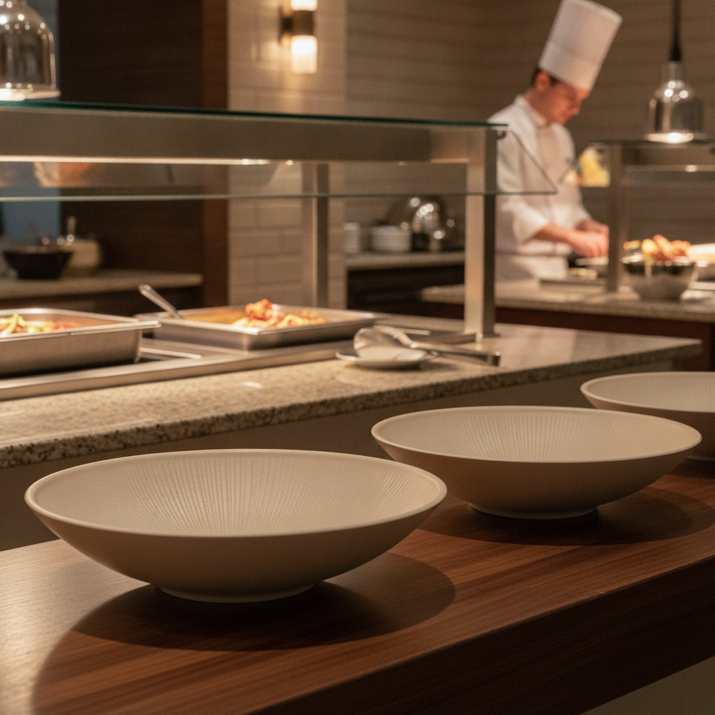 Melamine Round Serving Bowl 300mm for Buffets & Catering