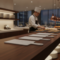 Granite Melamine Paddle Board 266mm for Buffet Service
