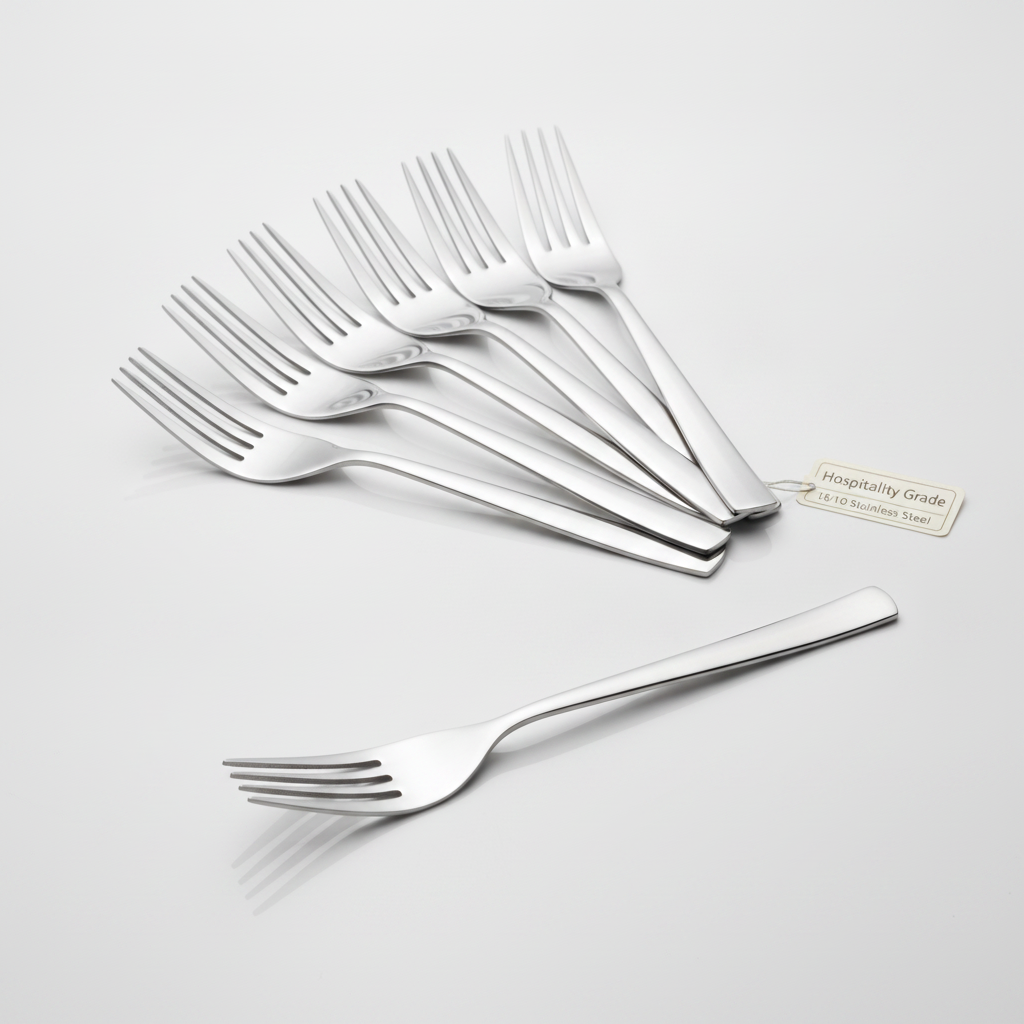 18/10 Stainless Steel Dessert Forks for Hospitality Use (Pack of 12)