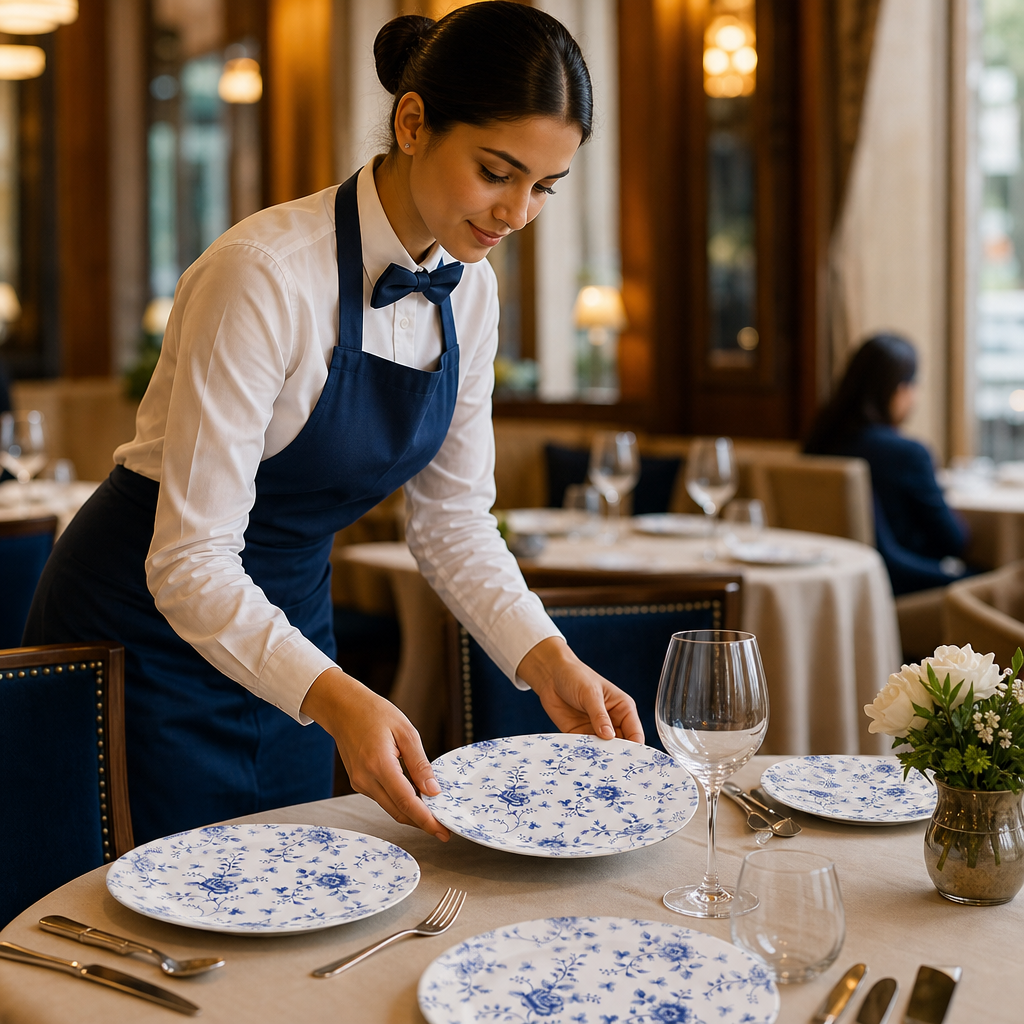 Plates Design Vitrified Ceramic for Elegant Dining (Pack of 6)