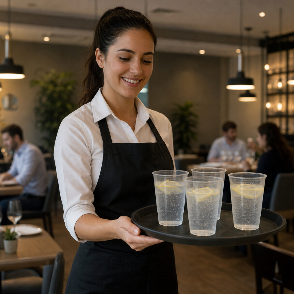 Recyclable Polypropylene Half Pint Tumblers 285ml for Pubs & Bars (Pack of 1000)
