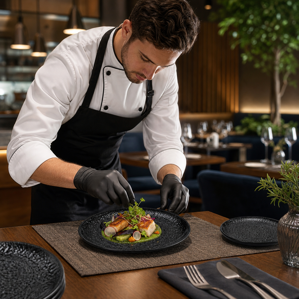 Coupe Plates 165mm Vitrified Ceramic for Hospitality Environments (Pack of 12)