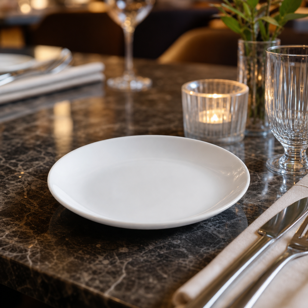 Crisp Coupe Plates 150mm White Porcelain for Catering & Hospitality (Pack of 12)
