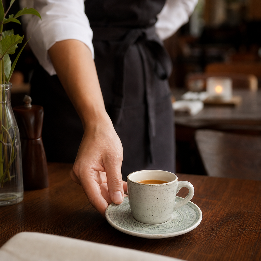 Espresso Saucers 115mm Vitrified Ceramic for Cafés (Pack of 12)