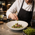 Stonecast Round Coupe Bowls in Barley White for Seasonal Food Presentation