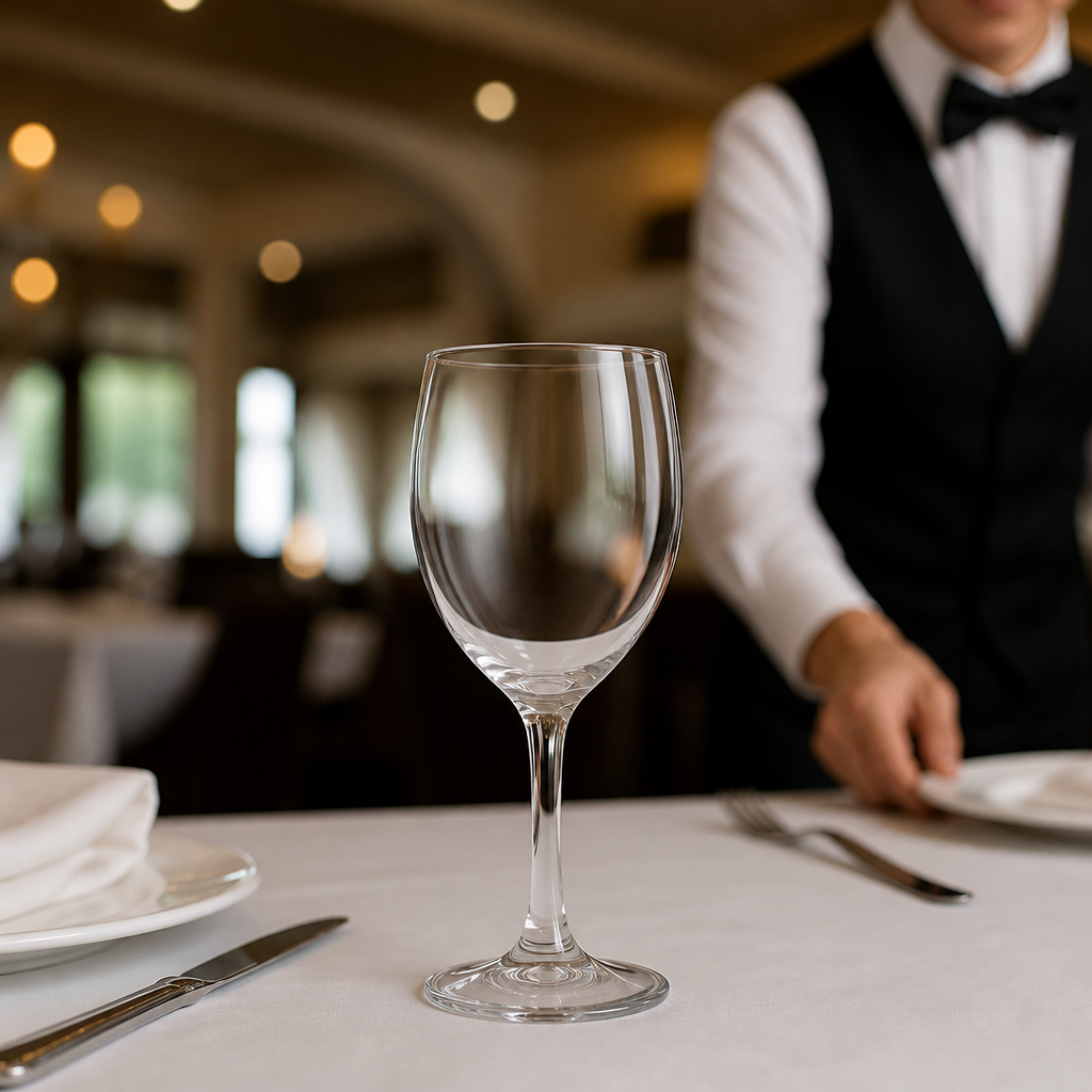 Tempered Glass Wine Glasses 275ml for Outdoor Catering (Pack of 12)