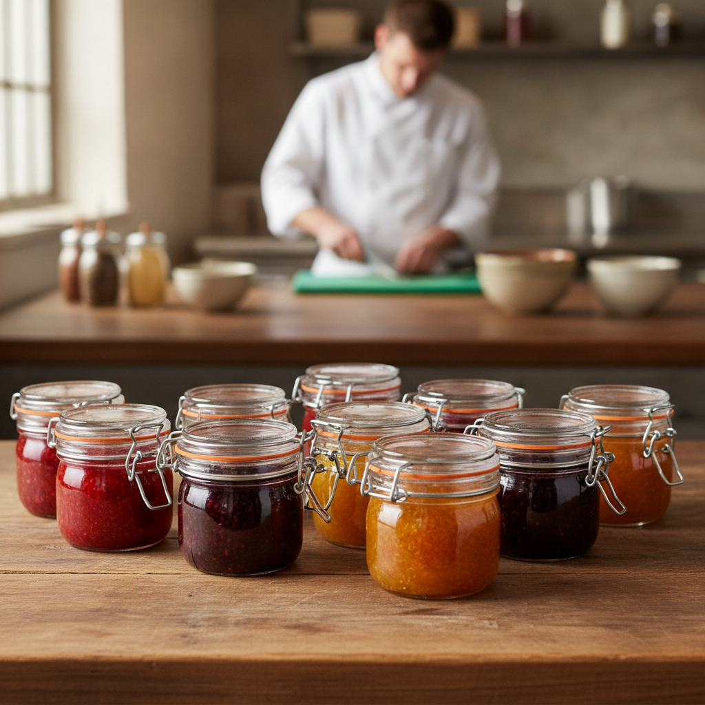 Glass Preserve Jars 125ml for Cafés and Restaurants (Pack of 12)