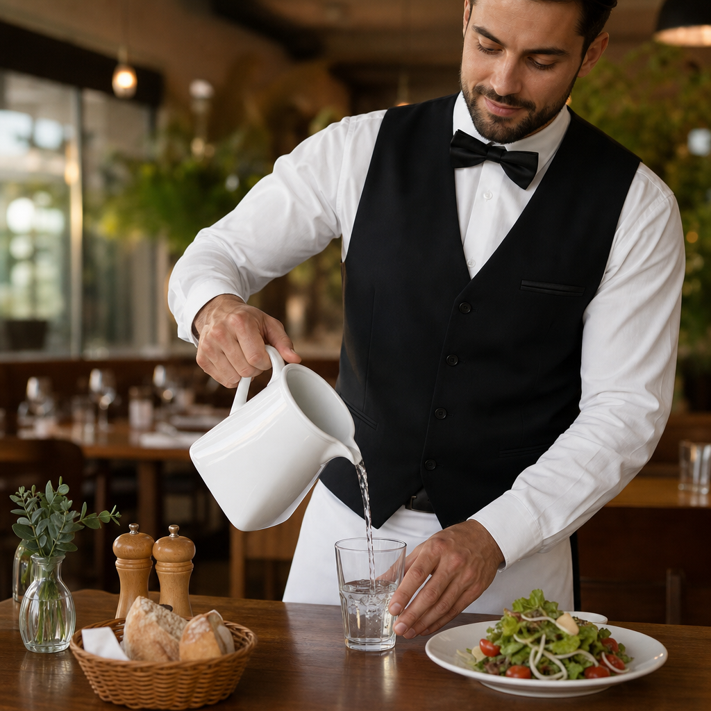 Square Porcelain Jugs 1.5L for Food Displays (Pack of 2)