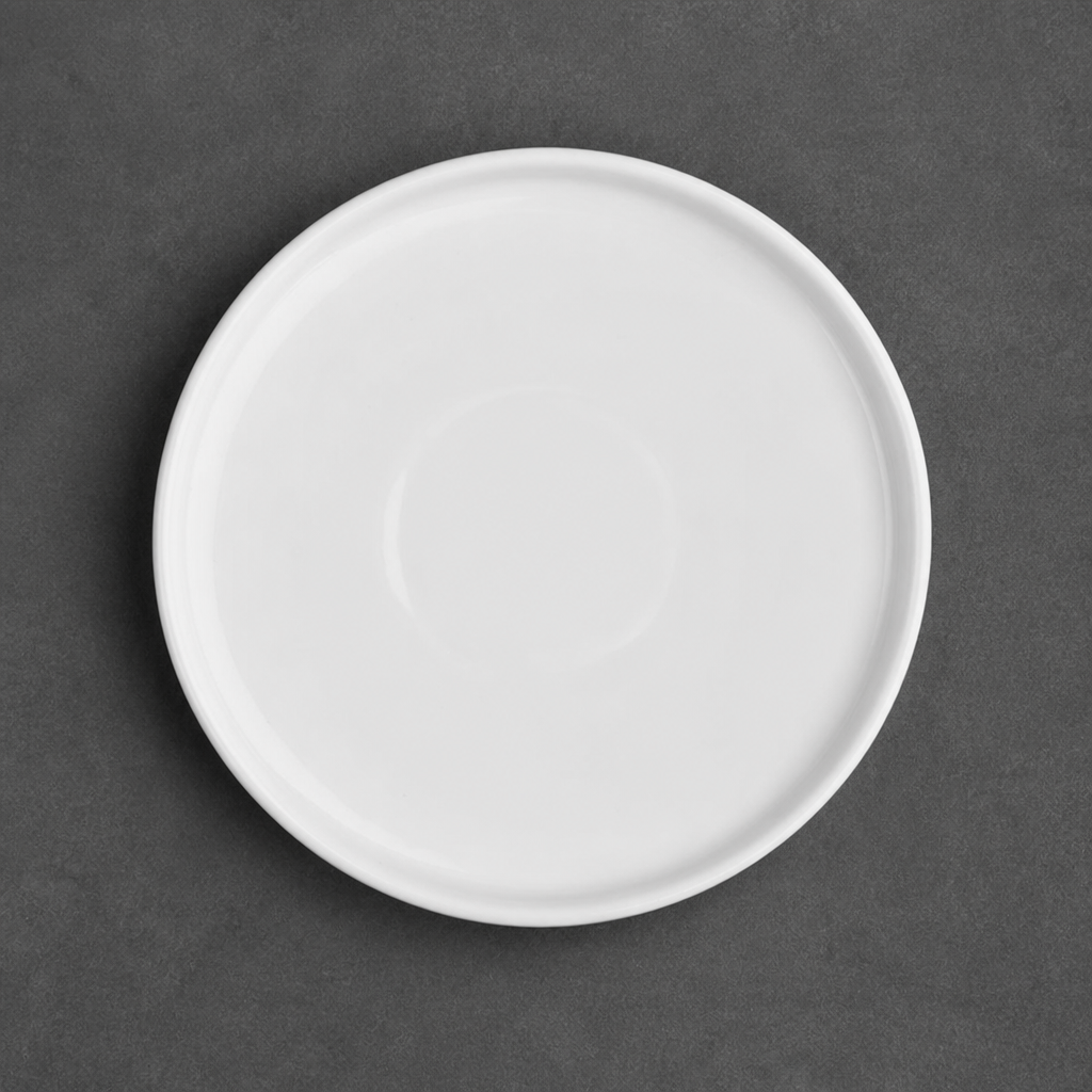 Flat Round Porcelain Plates 150mm for Catering & Hospitality