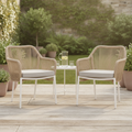 PE Rattan Outdoor Armchairs with Cushions 805mm for Indoor & Outdoor Use (Pack of 2)