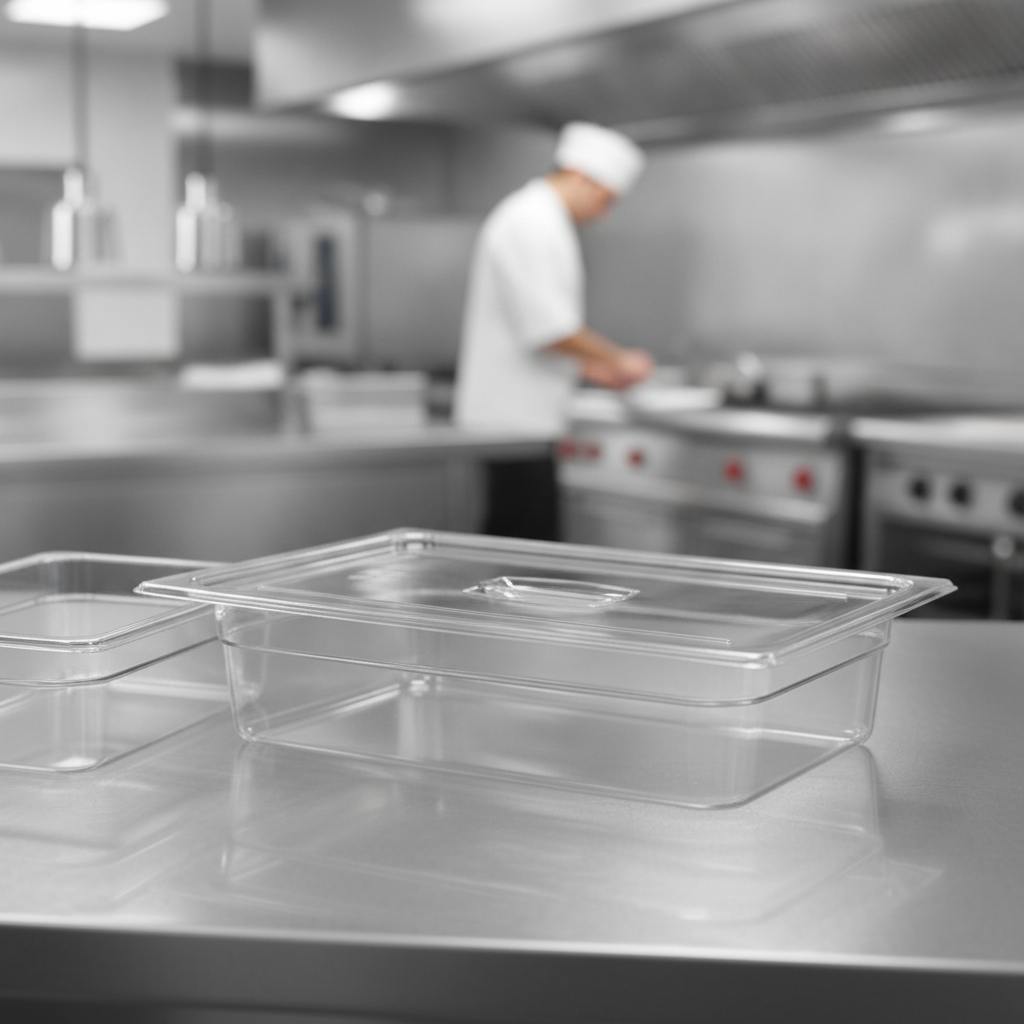 Transparent Copolymer Gastronorm Food Tray Lid for Food Storage