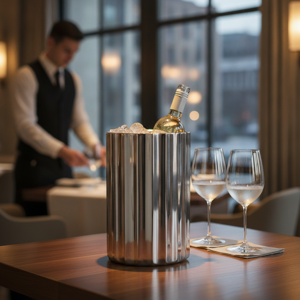 Stainless Steel Wine Cooler 192mm for Home Use