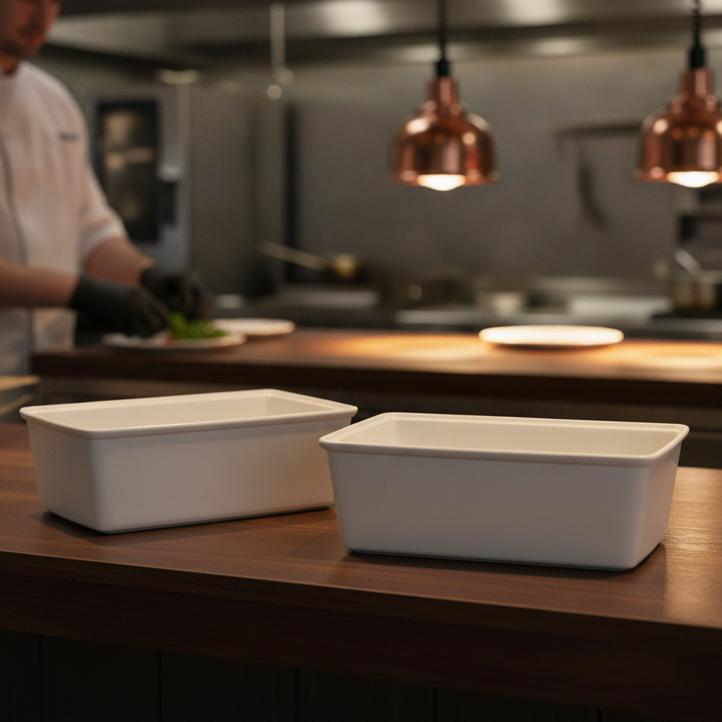 Porcelain Large Casserole Dishes 340mm for Food Displays (Pack of 2)
