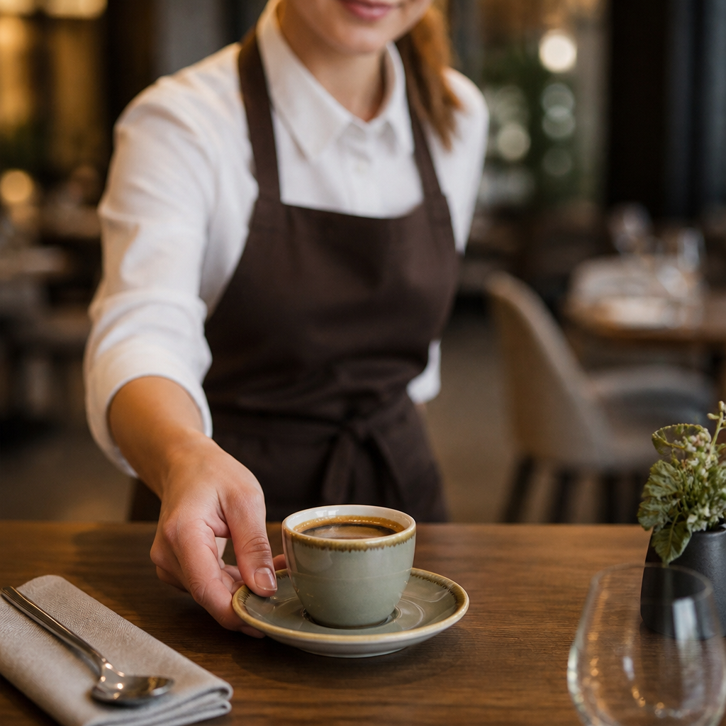 Espresso Saucers Moss 115mm Porcelain for Coffee Service (Pack of 6)