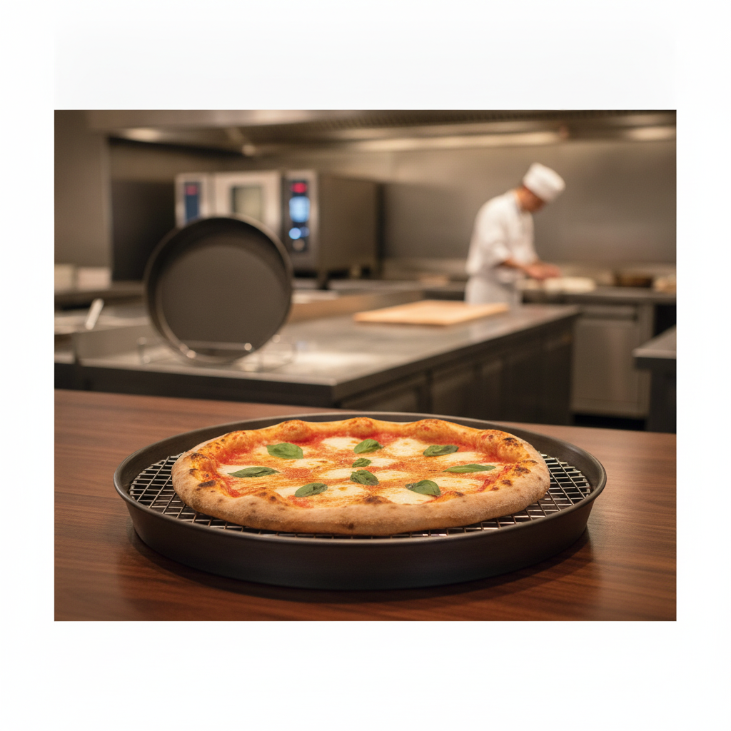Iron Pizza Pan 9in for Baking Delicious Pizzas