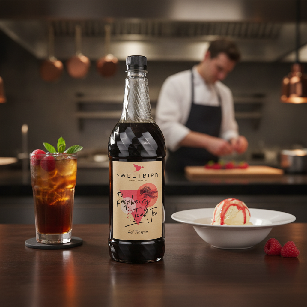 Raspberry Syrup 1L for Beverages and Desserts