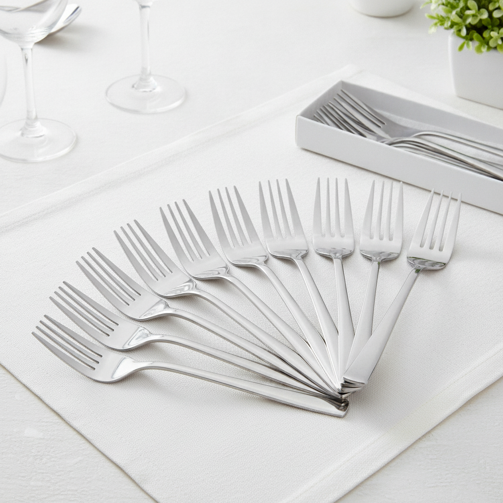 Stainless Steel Table Forks for Everyday Dining (Pack of 12)