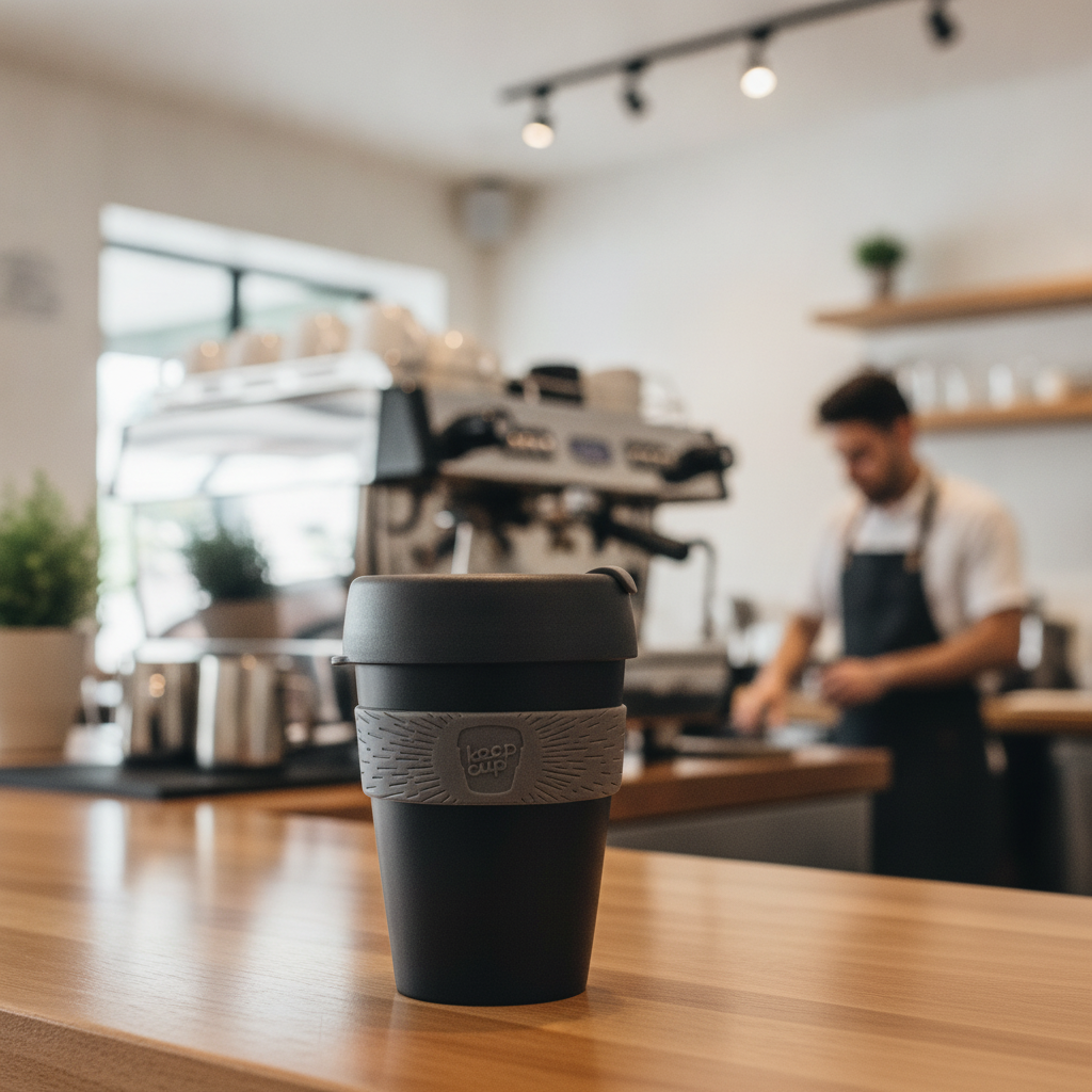 Polypropylene Reusable Coffee Cup 340ml for Cafés & Coffee Shops